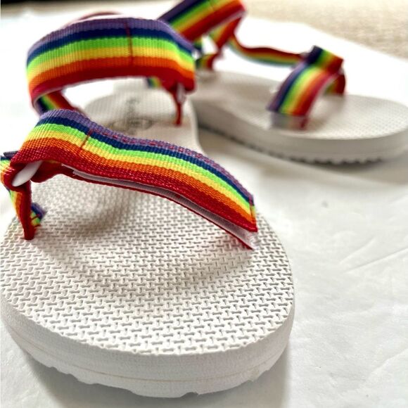 Sole Mates RainbowCore Velcro Strap Hiking Comfort Quick Dry Sandals NWOT Size 8 - Picture 5 of 10